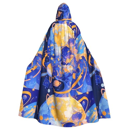 ZAQXSWCDEV Bunter Planet-Kapuzenumhang – Allover-Druck-Design, Polyester-Material, bequem und langlebig, perfekt für Halloween, Cosplay und mehr ZAQXSWCDEV Bunter Planet-Kapuzenumhang – Allover-Druck-Design, Polyester-Material, bequem und langlebig, perfekt für Halloween, Cosplay und mehr von ZAQXSWCDEV