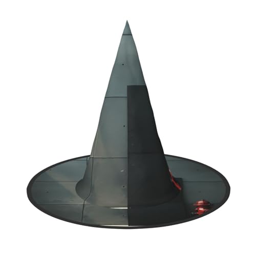 ZAQXSWCDEV Feuerhydrant Halloween Hut - Gruseliges Partykostüm-Accessoire mit Volldruck-Design - Leichter faltbarer Hexenhut für Halloween, Karneval, Maskerade & Rollenspiel-Events von ZAQXSWCDEV