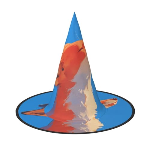 ZAQXSWCDEV Fuchs Halloween Hut - Gruseliges Partykostüm-Accessoire mit Volldruck-Design - Leichter faltbarer Hexenhut für Halloween, Karneval, Maskerade & Rollenspiel-Events ZAQXSWCDEV Fuchs Halloween Hut - Gruseliges Partykostüm-Accessoire mit Volldruck-Design - Leichter faltbarer Hexenhut für Halloween, Karneval, Maskerade & Rollenspiel-Events von ZAQXSWCDEV