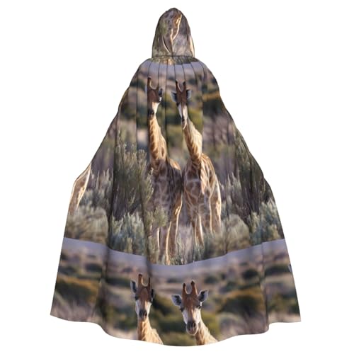 ZAQXSWCDEV Giraffen-Kapuzenumhang – Allover-Druck-Design, Polyester-Material, bequem und langlebig, perfekt für Halloween, Cosplay und mehr ZAQXSWCDEV Giraffen-Kapuzenumhang – Allover-Druck-Design, Polyester-Material, bequem und langlebig, perfekt für Halloween, Cosplay und mehr von ZAQXSWCDEV