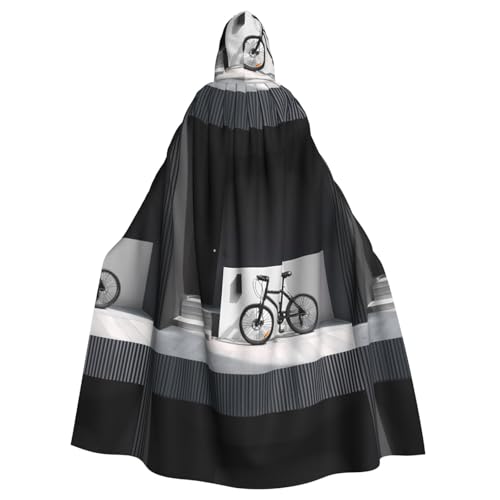 ZAQXSWCDEV Kapuzenumhang mit dem Fahrrad neben dem Haus – Allover-Print-Design, Polyester-Material, bequem und langlebig, perfekt für Halloween, Cosplay und mehr ZAQXSWCDEV Kapuzenumhang mit dem Fahrrad neben dem Haus – Allover-Print-Design, Polyester-Material, bequem und langlebig, perfekt für Halloween, Cosplay und mehr von ZAQXSWCDEV