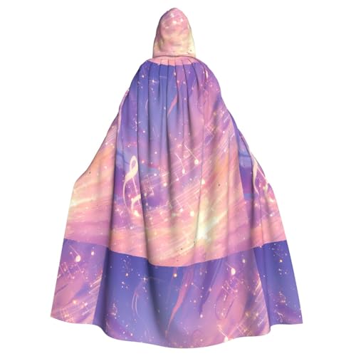 ZAQXSWCDEV Kapuzenumhang mit springenden Musiksymbolen – Allover-Druck-Design, Polyester-Material, bequem und langlebig, perfekt für Halloween, Cosplay und mehr ZAQXSWCDEV Kapuzenumhang mit springenden Musiksymbolen – Allover-Druck-Design, Polyester-Material, bequem und langlebig, perfekt für Halloween, Cosplay und mehr von ZAQXSWCDEV