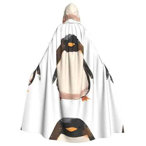 ZAQXSWCDEV Pinguin-Kapuzenumhang – Allover-Druck-Design, Polyester-Material, bequem und langlebig, perfekt für Halloween, Cosplay und mehr ZAQXSWCDEV Pinguin-Kapuzenumhang – Allover-Druck-Design, Polyester-Material, bequem und langlebig, perfekt für Halloween, Cosplay und mehr von ZAQXSWCDEV