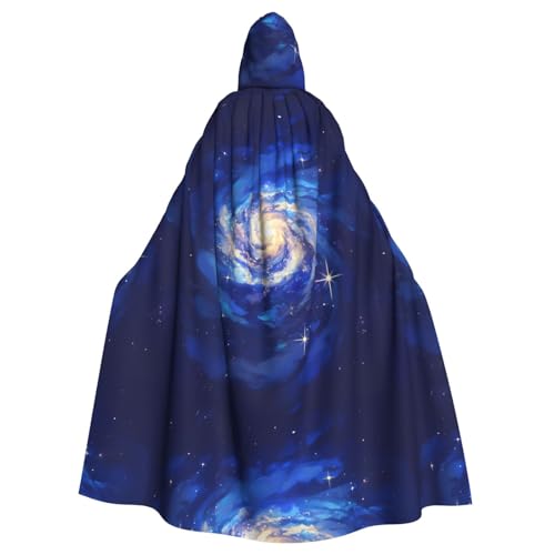 ZAQXSWCDEV Rotierender Wolken-Kapuzenumhang – Allover-Druck-Design, Polyester-Material, bequem und langlebig, perfekt für Halloween, Cosplay und mehr von ZAQXSWCDEV