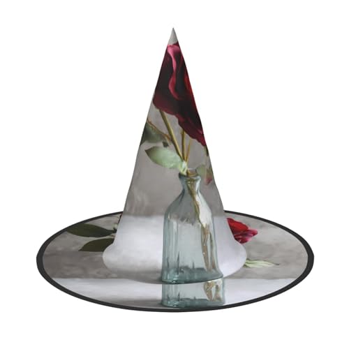 ZAQXSWCDEV Schöne Rosen Halloween Hut - Gruseliges Partykostüm-Accessoire mit Volldruck-Design - Leichter faltbarer Hexenhut für Halloween, Karneval, Maskerade & Rollenspiel-Events ZAQXSWCDEV Schöne Rosen Halloween Hut - Gruseliges Partykostüm-Accessoire mit Volldruck-Design - Leichter faltbarer Hexenhut für Halloween, Karneval, Maskerade & Rollenspiel-Events von ZAQXSWCDEV