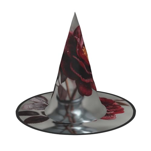 ZAQXSWCDEV Schöne Rosen Halloween Hut - Gruseliges Partykostüm-Accessoire mit Volldruck-Design - Leichter faltbarer Hexenhut für Halloween, Karneval, Maskerade & Rollenspiel-Events ZAQXSWCDEV Schöne Rosen Halloween Hut - Gruseliges Partykostüm-Accessoire mit Volldruck-Design - Leichter faltbarer Hexenhut für Halloween, Karneval, Maskerade & Rollenspiel-Events von ZAQXSWCDEV