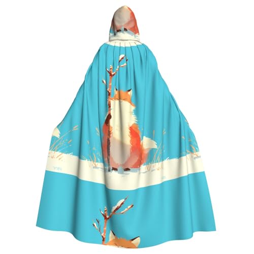 ZAQXSWCDEV Süßer Fuchs-Kapuzenumhang – Allover-Print-Design, Polyester-Material, bequem und langlebig, perfekt für Halloween, Cosplay und mehr ZAQXSWCDEV Süßer Fuchs-Kapuzenumhang – Allover-Print-Design, Polyester-Material, bequem und langlebig, perfekt für Halloween, Cosplay und mehr von ZAQXSWCDEV