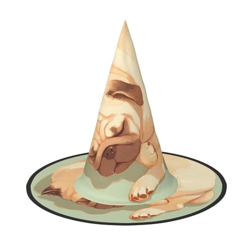 ZAQXSWCDEV Süßer kleiner Hund Halloween Hut - Gruseliges Party-Kostüm-Accessoire mit Volldruck-Design - Leichter faltbarer Hexenhut für Halloween, Karneval, Maskerade & Rollenspiel-Events ZAQXSWCDEV Süßer kleiner Hund Halloween Hut - Gruseliges Party-Kostüm-Accessoire mit Volldruck-Design - Leichter faltbarer Hexenhut für Halloween, Karneval, Maskerade & Rollenspiel-Events von ZAQXSWCDEV