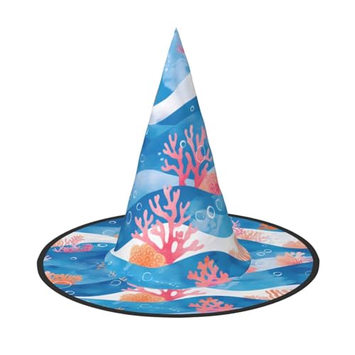 ZAQXSWCDEV The Underwater World Halloween Hut - Gruseliges Party-Kostüm-Accessoire mit Volldruck-Design - Leichter faltbarer Hexenhut für Halloween, Karneval, Maskerade & Rollenspiel-Events ZAQXSWCDEV The Underwater World Halloween Hut - Gruseliges Party-Kostüm-Accessoire mit Volldruck-Design - Leichter faltbarer Hexenhut für Halloween, Karneval, Maskerade & Rollenspiel-Events von ZAQXSWCDEV