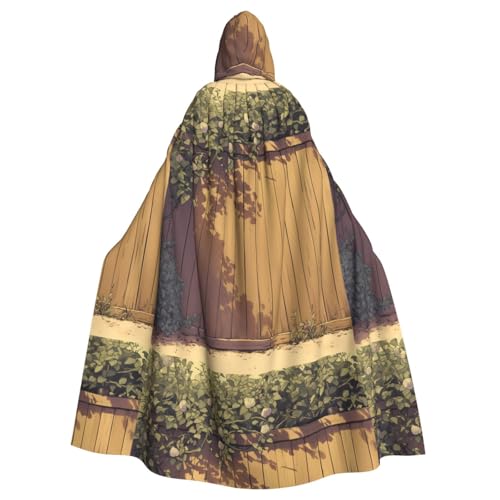 ZAQXSWCDEV Umhang mit Blumen auf dem Holzzaun mit Kapuze – Allover-Druck-Design, Polyester-Material, bequem und langlebig, perfekt für Halloween, Cosplay und mehr ZAQXSWCDEV Umhang mit Blumen auf dem Holzzaun mit Kapuze – Allover-Druck-Design, Polyester-Material, bequem und langlebig, perfekt für Halloween, Cosplay und mehr von ZAQXSWCDEV