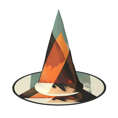 ZAQXSWCDEV Unregelmäßige geometrische Formen Halloween Hut - Gruseliges Party-Kostüm-Zubehör mit Volldruck-Design - Leichter faltbarer Hexenhut für Halloween, Karneval, Maskerade & Rollenspiel-Events ZAQXSWCDEV Unregelmäßige geometrische Formen Halloween Hut - Gruseliges Party-Kostüm-Zubehör mit Volldruck-Design - Leichter faltbarer Hexenhut für Halloween, Karneval, Maskerade & Rollenspiel-Events von ZAQXSWCDEV