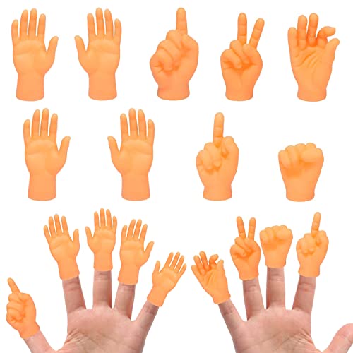 Gummi Fingerpuppen Lustig,Mini Finger Hände Set,Mini Fingerpuppen,Kleine Hände Fingerpuppen,Finger Klein für Familie Freund Spiele Ostern,Halloween Party(9 Stück) von ZARADU
