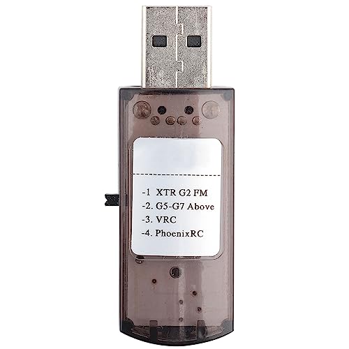 ZASCHMOY 22 in 1 RC -USB -Simulator mit Adapterkabeln für Realflight G7/G6/G5 Phoenix 4 E2HG Kompatible RC Zubehör, Easy Modus Auswahl von ZASCHMOY