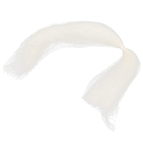 ZASCHMOY 8g Wiederverwendbare Gefälschte Gesichtsbart -Schnurts Simulation Film Make -up Spezialeffekt Falsch Bart für Film Make -up Männer Künstliches Haar (WHITE) von ZASCHMOY