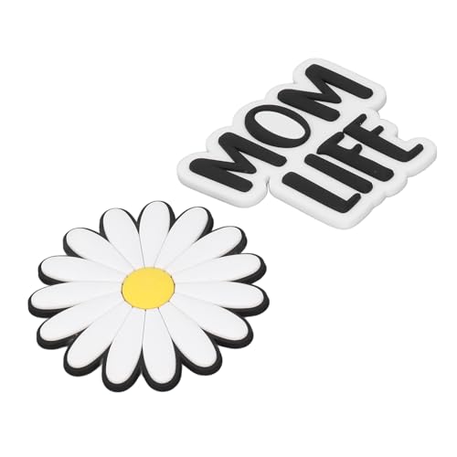 ZASCHMOY Auffällige Silikon-Strandbeutel-Dekoration Accessoires | Moderner Buchstaben- und Blumenclips für Bogg -Bag Handtaschen | Anpassbare Einsätze für Strandversammlungen und Partys von ZASCHMOY