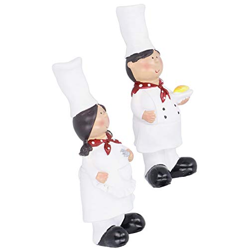 ZASCHMOY Elegante Harzkoch -Figuren für Küchen- und Bardekor Künstlerische Skulpturen für Schränke, Desktops und Zähler Einzigartige Harzkochstatuen für Heim und Bäckereidekoration ZASCHMOY Elegante Harzkoch -Figuren für Küchen- und Bardekor Künstlerische Skulpturen für Schränke, Desktops und Zähler Einzigartige Harzkochstatuen für Heim und Bäckereidekoration von ZASCHMOY