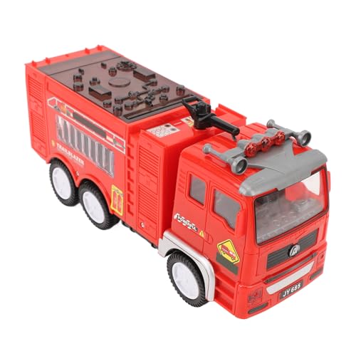 ZASCHMOY Elektrische Feuerwehrspielzeug 4D -Lichter und Klang Großes Design für Kleinkind -Fantasie Kleinkind Feuerwehrauto mit LED Leuchten und Schall von ZASCHMOY