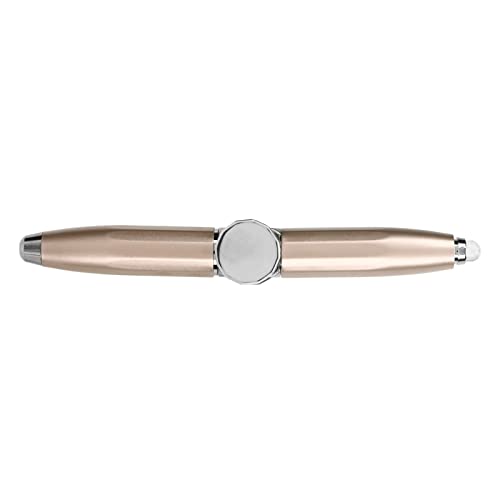 ZASCHMOY Fingerspitzel Luminöser Gyro -Kugelschreiber mit LED Light Pen für Stressabbau und Gold Schreiben (Gold) von ZASCHMOY