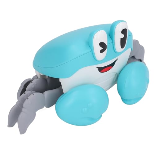 ZASCHMOY Interaktiver Krabbelkrabben -Babyspielzeug mit Sensortechnologie und Musik für Frühes Lernen und Bauchzeit -Engagement Blau Blau (Blue) von ZASCHMOY