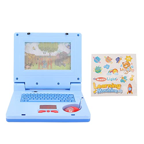 ZASCHMOY Kleinkind-Laptop, Kinderspielzeug-Computer-Laptop mit LED-Musik, Lerncomputer, Elektronische Simulation der Kognitiven Entwicklung, Computerspielzeug (Blaue, Nicht einziehbare ZASCHMOY Kleinkind-Laptop, Kinderspielzeug-Computer-Laptop mit LED-Musik, Lerncomputer, Elektronische Simulation der Kognitiven Entwicklung, Computerspielzeug (Blaue, Nicht einziehbare von ZASCHMOY
