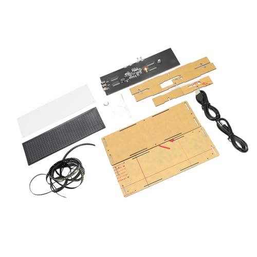 ZASCHMOY -LED -Musikspektrum Uhr Kit mit Dynamischem 16x32 Segment Rhythmus Display und ABS Kunststoff für Heim-, Party und Bardekoration ZASCHMOY -LED -Musikspektrum Uhr Kit mit Dynamischem 16x32 Segment Rhythmus Display und ABS Kunststoff für Heim-, Party und Bardekoration von ZASCHMOY