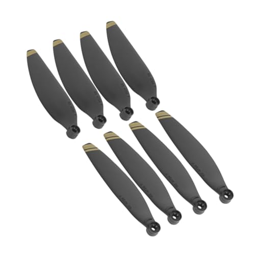 ZASCHMOY Leichte Propeller für Mini Drohne - Hochfeste Schwarze Flügel mit Silberner Kante, Einfache Ersatz -Drohnen Klingenzubehör (Schwarze Goldkante) von ZASCHMOY