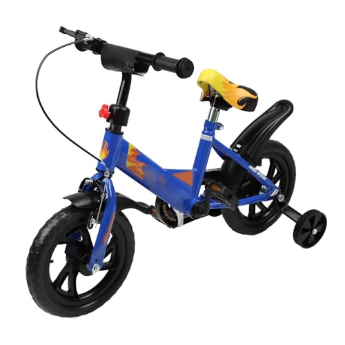 ZASCHMOY Leichtes 12 -Zoll -Kinderrad mit Integrierten Design und Trainingsrädern seit 1 Bis 5 Jahren Robustes Jungenbike in Blau von ZASCHMOY