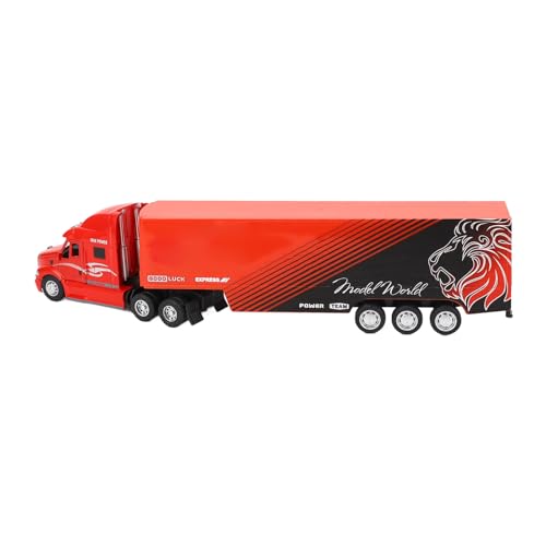 ZASCHMOY Leichtmetall -Container -LKW Spielzeug mit Lichtern und Geräuschen Realistisches Transportfahrzeugmodellauto Zum Geburtstag und Täglicher Gebrauch Sammlerspielzeug für und Erwachsene (Stil von ZASCHMOY
