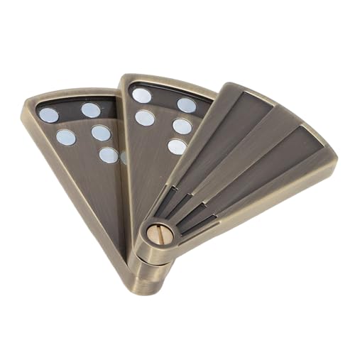 ZASCHMOY Lüftergeformte Schieberegler - 3 Schicht Mechanische Metallangestellung Spielzeug für Verstärkte Fokus und Entspannung - Tragbares Silberschwarzes Design (Kupfer) von ZASCHMOY