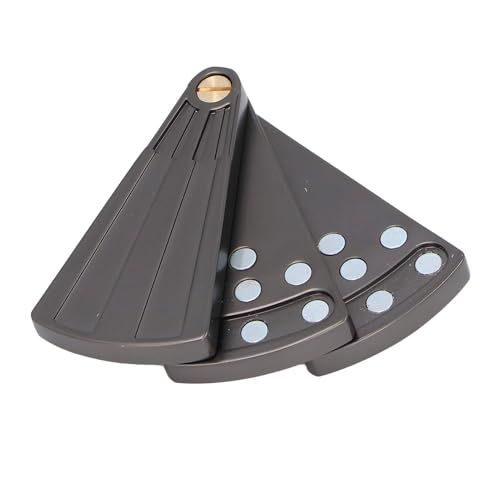 ZASCHMOY Lüftergeformte Schieberegler - 3 Schicht Mechanische Metallangestellung Spielzeug für Verstärkte Fokus und Entspannung - Tragbares Silberschwarzes Design (Silberschwarz) von ZASCHMOY