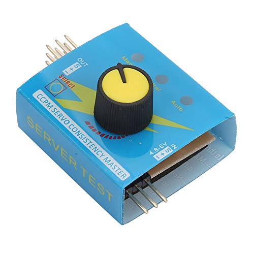 ZASCHMOY Multi-Servo-Tester für RC-Motor-ESC-Tests mit 3 Kanälen und Dreistufiger Indikator DC 4.2-6.0 V für Genaue Leistung und Gouverneur-Leistung ZASCHMOY Multi-Servo-Tester für RC-Motor-ESC-Tests mit 3 Kanälen und Dreistufiger Indikator DC 4.2-6.0 V für Genaue Leistung und Gouverneur-Leistung von ZASCHMOY