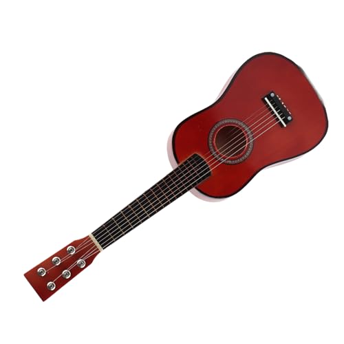 ZASCHMOY Pädagogische Holzanfänger -Gitarrenspielzeug für Kinder und Kinder - 23in Blue Musical Instrument mit Leichtem Design für Anfänger von Studenten (Kaffee) von ZASCHMOY
