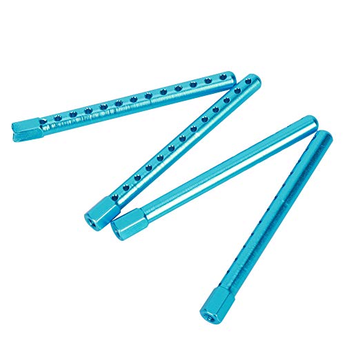 ZASCHMOY Premium -Aluminium -Legierung RC Car Shell Säulen für HSP 1/10 122037 Leichtes, Korrosionsbeständiges und Hochfestes RC Ersatzteile 4, Blau, Blau (Blue) von ZASCHMOY