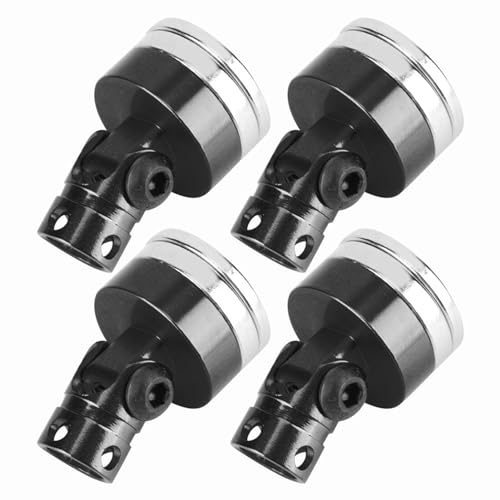 Rc-Autozubehör, Auto-Shell-Säulenpfosten Rc-Auto-Säulenpfosten mit 4-teiliger Aluminiumlegierung für RC-Autos (Black) von ZASCHMOY