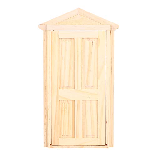 ZASCHMOY Realistische DIY -Holzpuppenhaustür mit Komplizierten Schnitzereien für 1:12 Puppenhausminiaturen und Simulationshäuser von ZASCHMOY