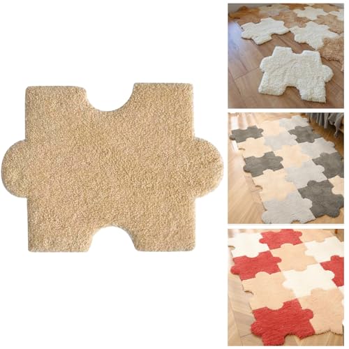 Interlocking Floor Mats, Ineinandergreifende Teppichfliesen 8/12/15/16/20/25/30 Stücke, Polyesterfaser Puzzlematte Boden, Puzzleteppich Spielmatte, Interlocking Floor Mats für Wohnzimmer(Beige,16 pcs) Interlocking Floor Mats, Ineinandergreifende Teppichfliesen 8/12/15/16/20/25/30 Stücke, Polyesterfaser Puzzlematte Boden, Puzzleteppich Spielmatte, Interlocking Floor Mats für Wohnzimmer(Beige,16 pcs) von ZASEZOD