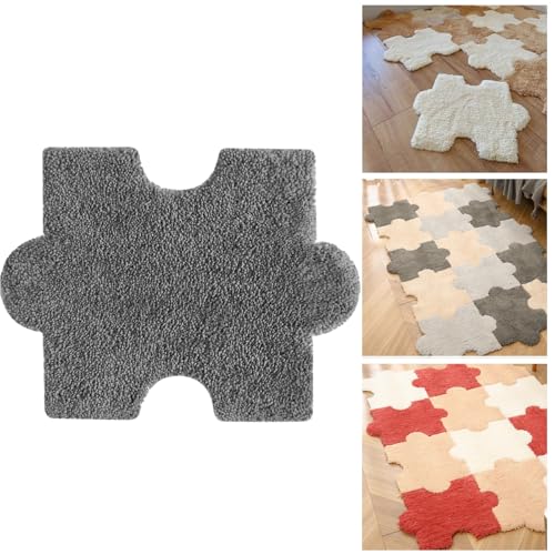 Interlocking Floor Mats, Ineinandergreifende Teppichfliesen 8/12/15/16/20/25/30 Stücke, Polyesterfaser Puzzlematte Boden, Puzzleteppich Spielmatte, Interlocking Floor Mats für Wohnzimmer(Dark Gray,12 Interlocking Floor Mats, Ineinandergreifende Teppichfliesen 8/12/15/16/20/25/30 Stücke, Polyesterfaser Puzzlematte Boden, Puzzleteppich Spielmatte, Interlocking Floor Mats für Wohnzimmer(Dark Gray,12 von ZASEZOD
