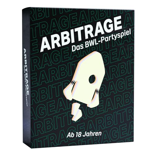 Arbitrage - das BWL Partyspiel | 85 einzigartige Karten, BWL-Studenten und zum Vorglühen | BWL Student Geschenk ab 18 Jahren von ZAUF Spiele