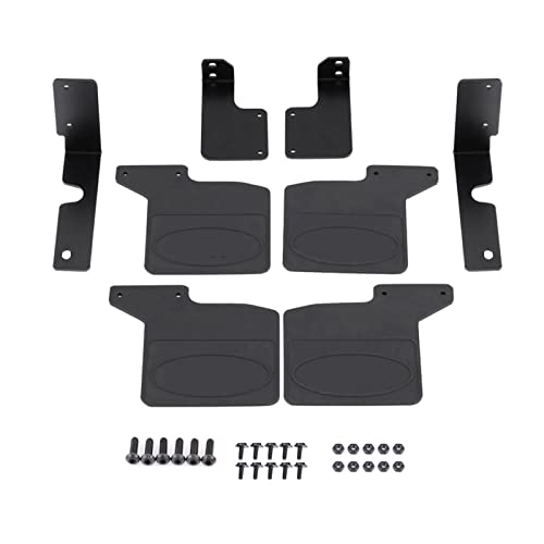 ZAWELIYO 1/10 RC -Crawler -Schlammklappen - Gummi -Metallwächter mit Aluminiumlegierungen, 4 -Pack -Off -Straßenschutz für Sportverteidiger Bronco von ZAWELIYO