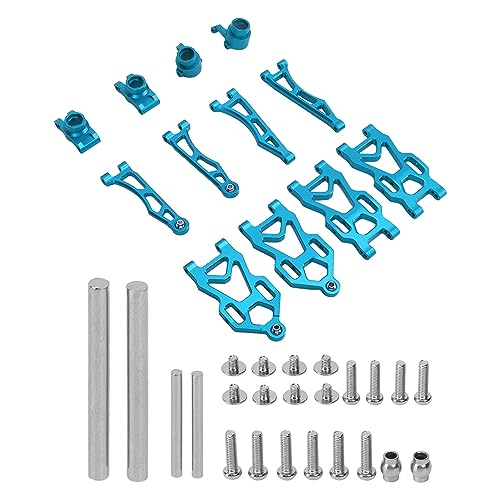 ZAWELIYO 1/16 RC Aluminium-Suspensionsarm-Kit-Hochfestes Upgrade für Crawler & Off-Straße (vollwertiger Set mit 18 Schrauben) (Blau) von ZAWELIYO