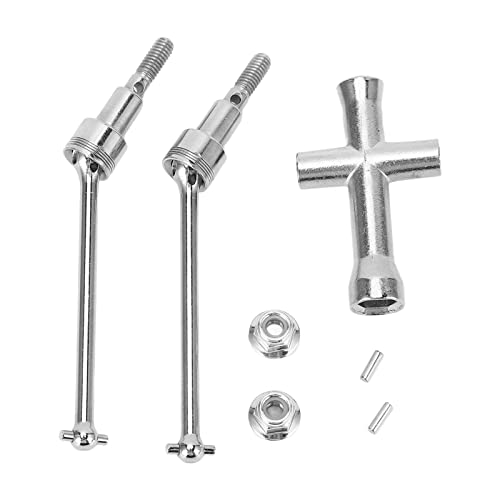 ZAWELIYO 1/16 Stahl CVD Vorderachse Kit - 85mm Hohe Drehmoment Antriebswelle für SCY 16101/16102/16103/16201PRO RC Modell (5mm Kugelgelenk) von ZAWELIYO