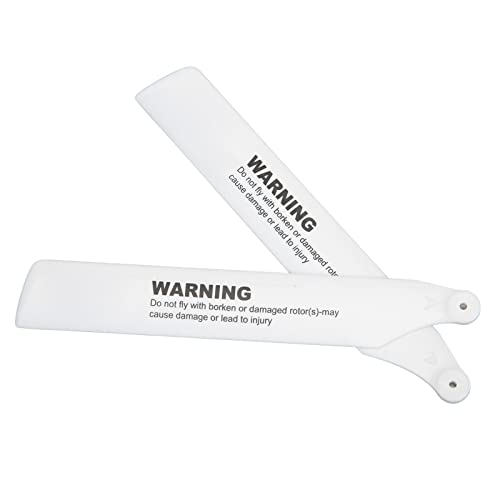 Zaweliyo 1 Paar RC -Hubschrauber -Propeller für XK K110/K110S/K100, 11 X 2 cm Weiße Plastikblätter | Leichte Ersatzrotorblätter Zaweliyo 1 Paar RC -Hubschrauber -Propeller für XK K110/K110S/K100, 11 X 2 cm Weiße Plastikblätter | Leichte Ersatzrotorblätter von ZAWELIYO