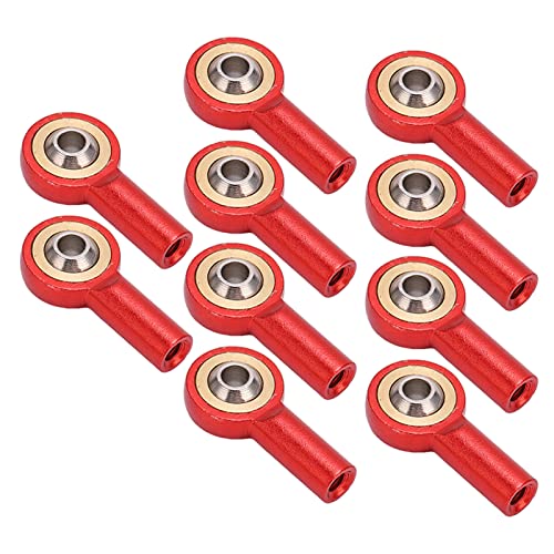 ZAWELIYO 10pcs RC M2 Ball Heads Rostfeste Korrosionsbeständige Leichte RC -Verbindung Kugelköpfe Halter für RC -Auto -Roboter Autos (Rot) von ZAWELIYO