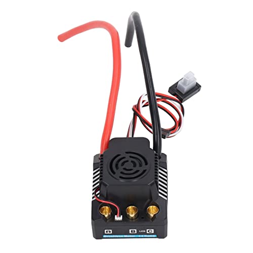ZAWELIYO 120A Bürstenloser ESC RC Zubehör, Professioneller Programmierbarer Wasserdichter Elektrischer Geschwindigkeitsregler für 1/8 RC Car Ersatzteile von ZAWELIYO