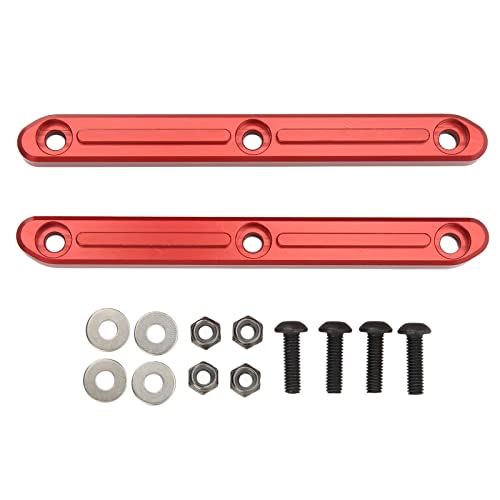 ZAWELIYO 2 Stück RC-Dachreling, Aluminiumlegierung, RC-Karosserie-Dachreling, Leichtes Upgrade-Teil für 1/5 Outcast Kraton 8s (Rot) von ZAWELIYO