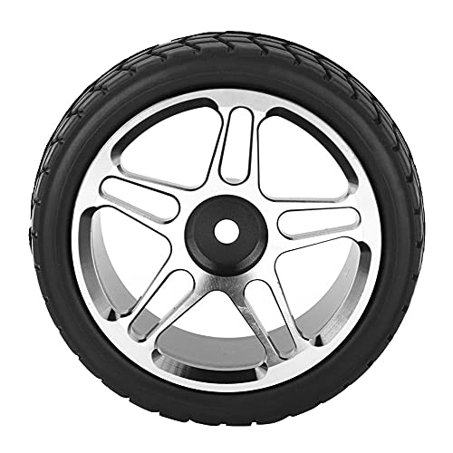 ZAWELIYO 2pcs 1/10 RC auf Straßenreifen und Leichtmetallrädern - Hochgreifer -Gummireifen für ZD Racing Redcat 1/10 RC -Auto -Upgrade (Blau) von ZAWELIYO