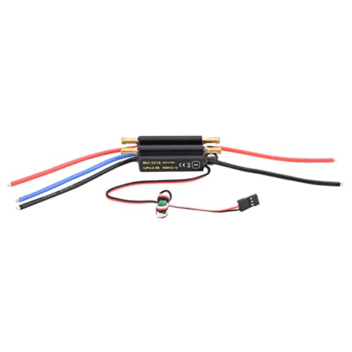 ZAWELIYO 30A Wasserfest Bürstenloser ESC für RC-Boote-2-4S Lipo-kompatibel, 40A Burst-Kühlung Elektrischer Geschwindigkeitsregler mit Dual-Kanal-Drainage & SBEC ZAWELIYO 30A Wasserfest Bürstenloser ESC für RC-Boote-2-4S Lipo-kompatibel, 40A Burst-Kühlung Elektrischer Geschwindigkeitsregler mit Dual-Kanal-Drainage & SBEC von ZAWELIYO