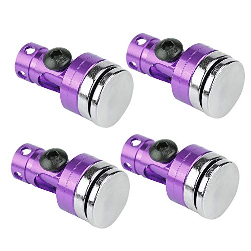 ZAWELIYO 4PCS Aluminium Magnetische Karosserie Post Mount Karosserie Post Mount RC Auto Zubehör für SCX10 4WD 1/10 Elektrische RC Auto (Lila) von ZAWELIYO