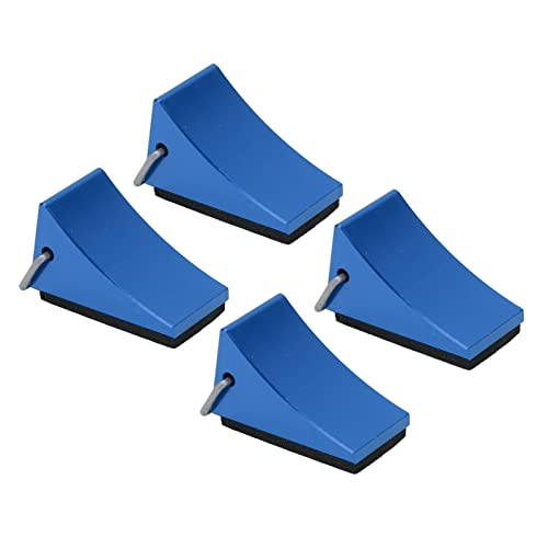 ZAWELIYO 4PCS RC Model Car Wheel Chock, Nicht -Schlupfboden, Aluminiumlegierung Universal Verschiedene Fernbedienungsautos, Gen8, Axial Scx10 (Blau) von ZAWELIYO