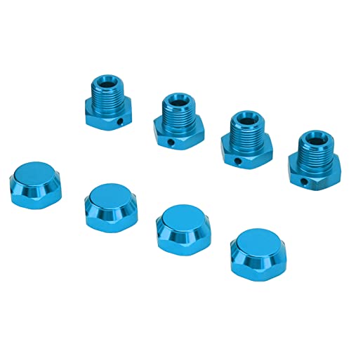 ZAWELIYO 4PCS RC Rad HEX -Koppler -Kit, Professionelle Spielzeugauto Aluminium -Leichtmetallrad -HEX -Hubs Adapter für Arrma 1/8 RC -Auto (Blau) von ZAWELIYO